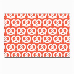 Coral Pretzel Illustrations Pattern Postcards 5  X 7  (pkg Of 10) by GardenOfOphir