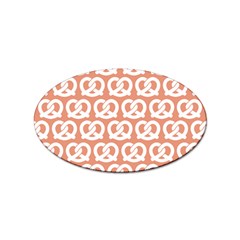 Salmon Pretzel Illustrations Pattern Sticker Oval (10 Pack) by GardenOfOphir