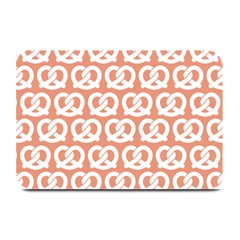 Salmon Pretzel Illustrations Pattern Plate Mats by GardenOfOphir