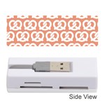 Salmon Pretzel Illustrations Pattern Memory Card Reader (Stick) Front