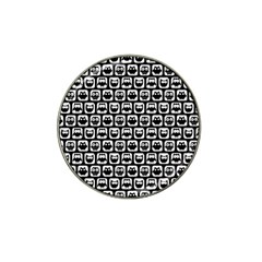 Black And White Owl Pattern Hat Clip Ball Marker (10 Pack) by GardenOfOphir