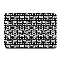 Black And White Owl Pattern Plate Mats