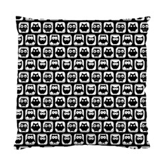 Black And White Owl Pattern Standard Cushion Case (two Sides) by GardenOfOphir