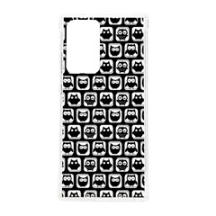 Black And White Owl Pattern Samsung Galaxy Note 20 Ultra Tpu Uv Case by GardenOfOphir