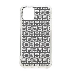 Gray And White Owl Pattern Iphone 11 Pro 5 8 Inch Tpu Uv Print Case by GardenOfOphir