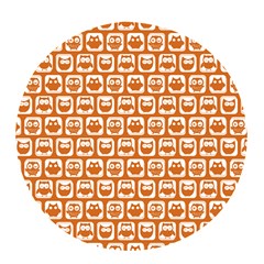 Orange And White Owl Pattern Pop Socket