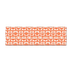 Coral And White Owl Pattern Sticker Bumper (100 Pack) by GardenOfOphir