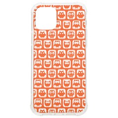 Coral And White Owl Pattern Iphone 12/12 Pro Tpu Uv Print Case by GardenOfOphir