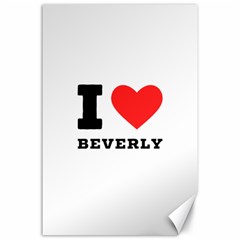 I Love Beverly Canvas 24  X 36  by ilovewhateva