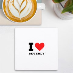 I Love Beverly Uv Print Square Tile Coaster  by ilovewhateva