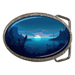 Ai Generated Ocean Sea Water Anime Nautical Belt Buckles by Ravend