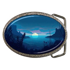 Ai Generated Ocean Sea Water Anime Nautical Belt Buckles