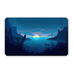 Ai Generated Ocean Sea Water Anime Nautical Magnet (rectangular) by Ravend