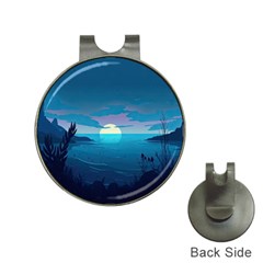 Ai Generated Ocean Sea Water Anime Nautical Hat Clips With Golf Markers