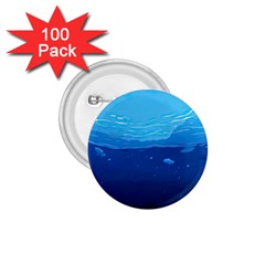 Ai Generated Ocean Sea Fish Underwater Water 1 75  Buttons (100 Pack) 