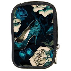 Glass Slipper Blues Fairytale Compact Camera Leather Case by Ravend