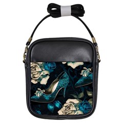 Glass Slipper Blues Fairytale Girls Sling Bag