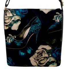 Glass Slipper Blues Fairytale Flap Closure Messenger Bag (s) by Ravend