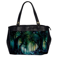 Trees Forest Mystical Forest Nature Oversize Office Handbag by Ravend