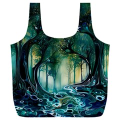 Trees Forest Mystical Forest Nature Full Print Recycle Bag (xxxl)