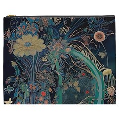 Ai Generated Flower Trees Forest Mystical Forest Cosmetic Bag (xxxl)