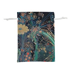 Ai Generated Flower Trees Forest Mystical Forest Lightweight Drawstring Pouch (s)