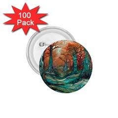 Ai Generated Tree Forest Mystical Forest Nature 1 75  Buttons (100 Pack) 