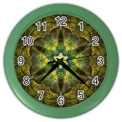 Fractal-fantasy-design-background- Color Wall Clock