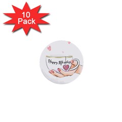 Happy Monday 1  Mini Buttons (10 pack) 