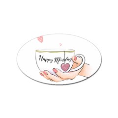 Happy Monday Sticker (oval)