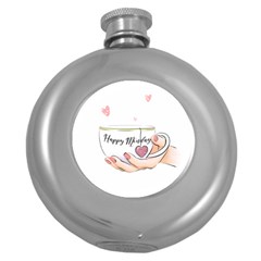 Happy Monday Round Hip Flask (5 Oz) by SychEva