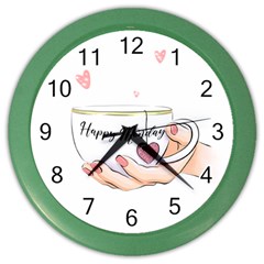 Happy Monday Color Wall Clock