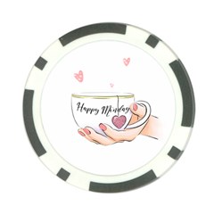 Happy Monday Poker Chip Card Guard