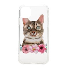 Watercolor Cat Iphone 11 Tpu Uv Print Case by SychEva