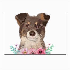 Watercolor Dog Postcard 4 x 6  (pkg Of 10) by SychEva