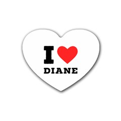 I Love Diane Rubber Coaster (heart) by ilovewhateva