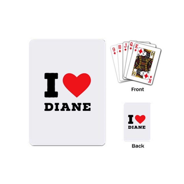 I love diane Playing Cards Single Design (Mini)