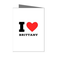 I Love Brittany Mini Greeting Cards (pkg Of 8) by ilovewhateva