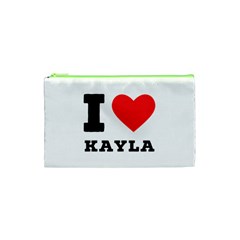 I Love Kayla Cosmetic Bag (xs) by ilovewhateva