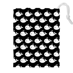 Cute Whale Illustration Pattern Drawstring Pouch (4xl)