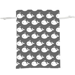 Cute Whale Illustration Pattern Lightweight Drawstring Pouch (xl) by GardenOfOphir