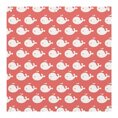 Coral Whales Pattern Banner And Sign 3  X 3  by GardenOfOphir