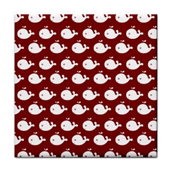 Cute Whale Illustration Pattern Face Towel by GardenOfOphir