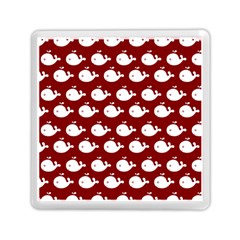 Cute Whale Illustration Pattern Memory Card Reader (square)