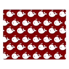 Cute Whale Illustration Pattern Two Sides Premium Plush Fleece Blanket (large) by GardenOfOphir