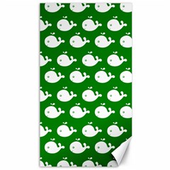 Cute Whale Illustration Pattern Canvas 40  X 72  by GardenOfOphir