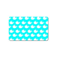 Cute Whale Illustration Pattern Magnet (name Card) by GardenOfOphir