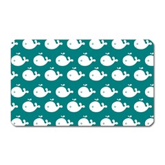 Cute Whale Illustration Pattern Magnet (rectangular) by GardenOfOphir