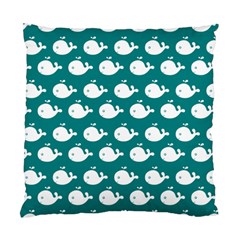 Cute Whale Illustration Pattern Standard Cushion Case (One Side)