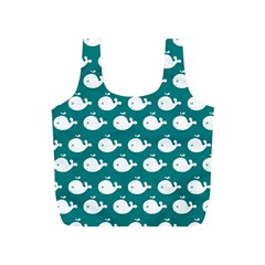 Cute Whale Illustration Pattern Full Print Recycle Bag (S)